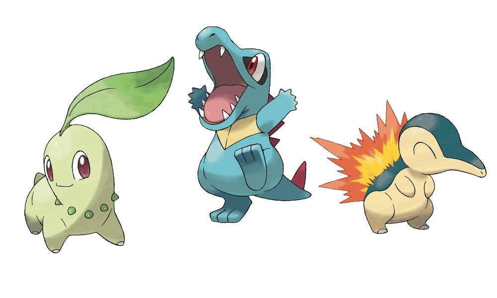 pokemon generations starters