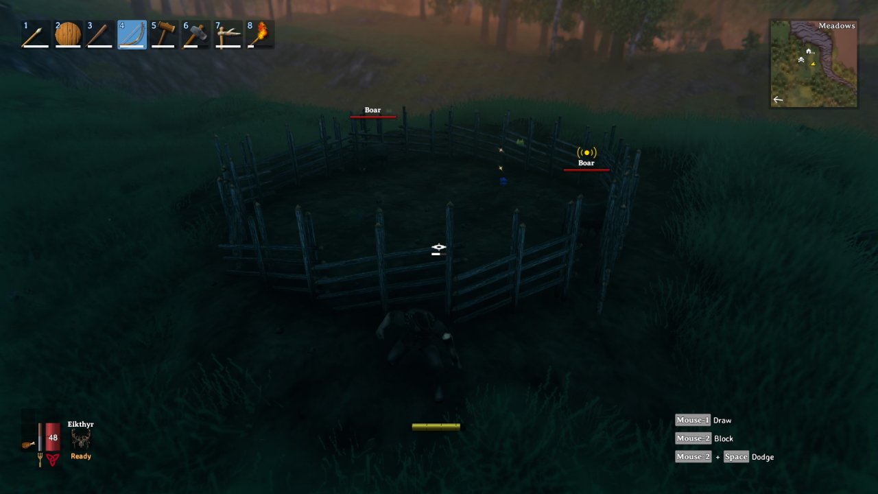 How to tame boars in Valheim