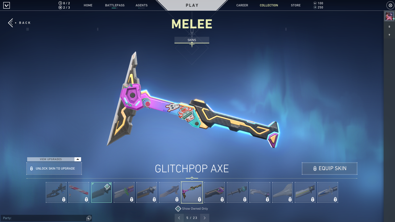 Valorant Glitchpop skins axe