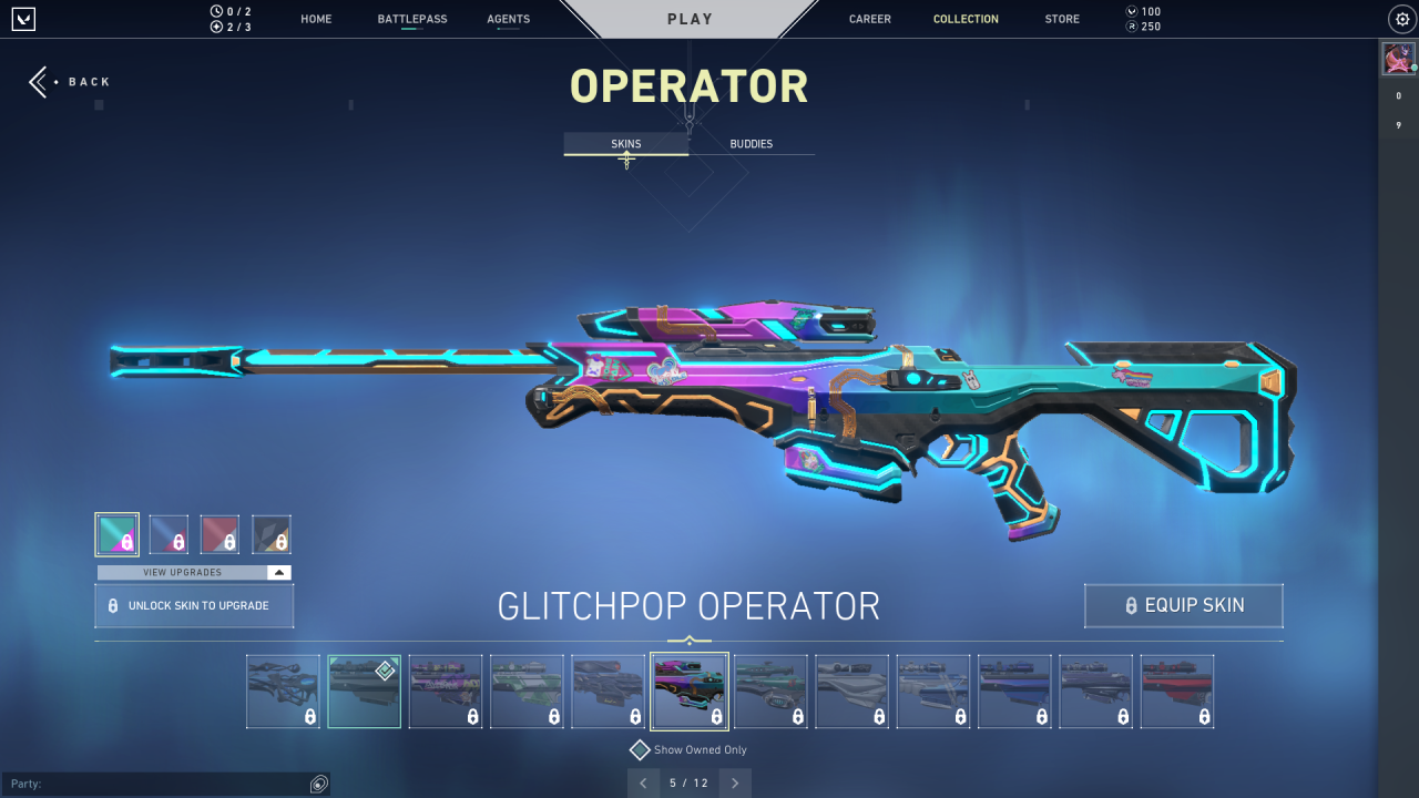 Valorant glitchpop skins operator