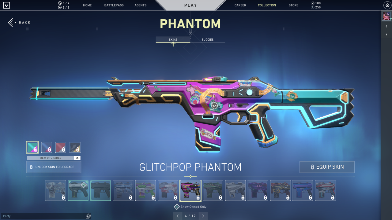 Valorant glitchpop skins phantom