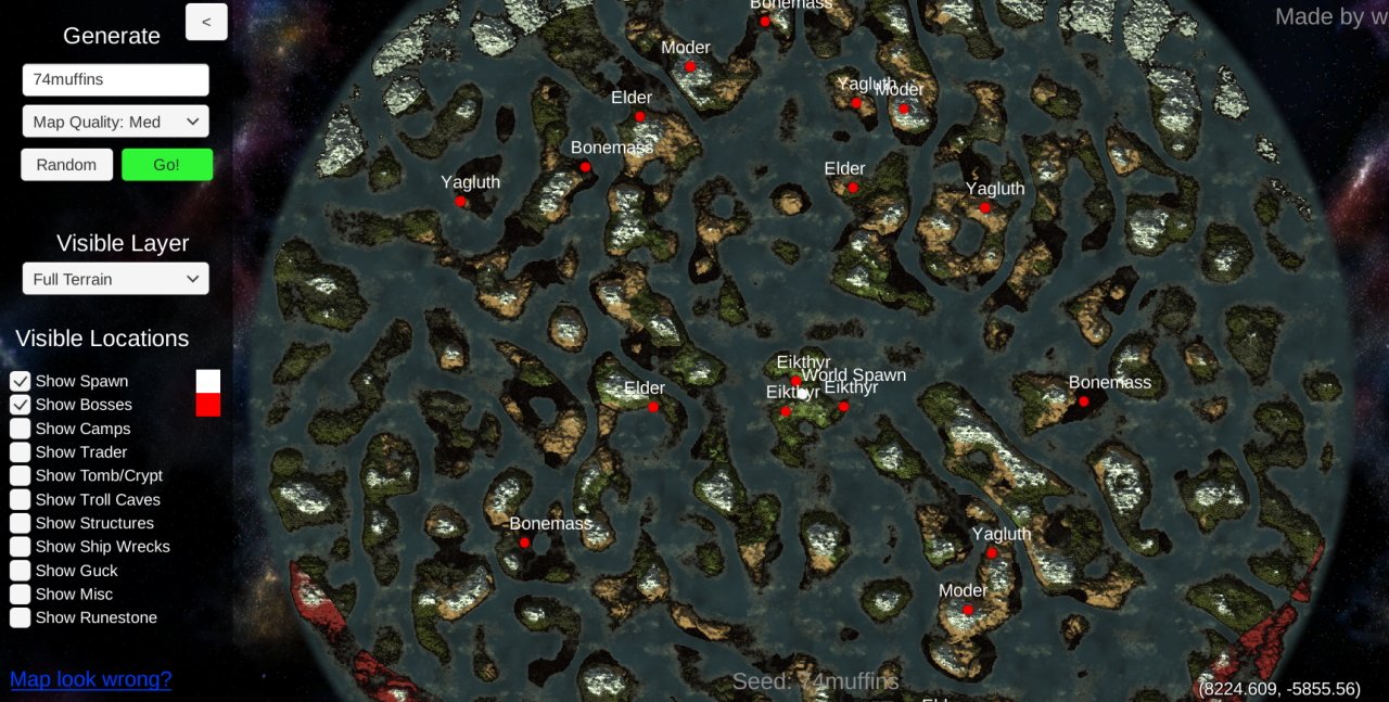 Valheim map generator