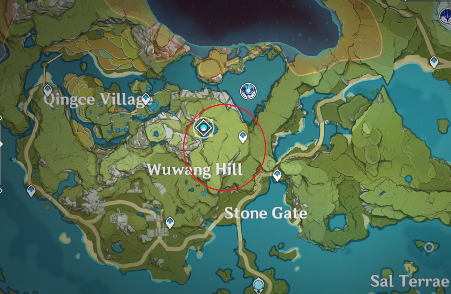 Genshin Impact pine wood locations map best place to farm