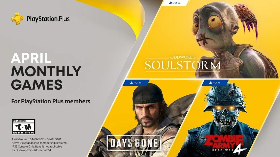 PlayStation Plus April games 