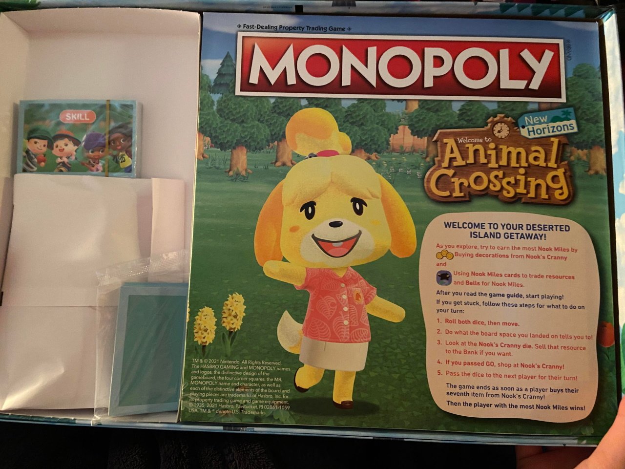 Animal crossing monopoly game box minis