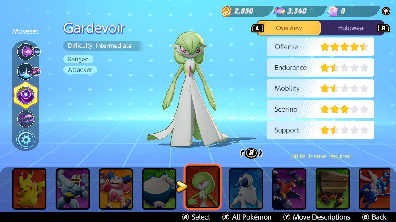 Pokemon Unite Gardevoir moveset, attacks, builds, and stats - GameRevolution