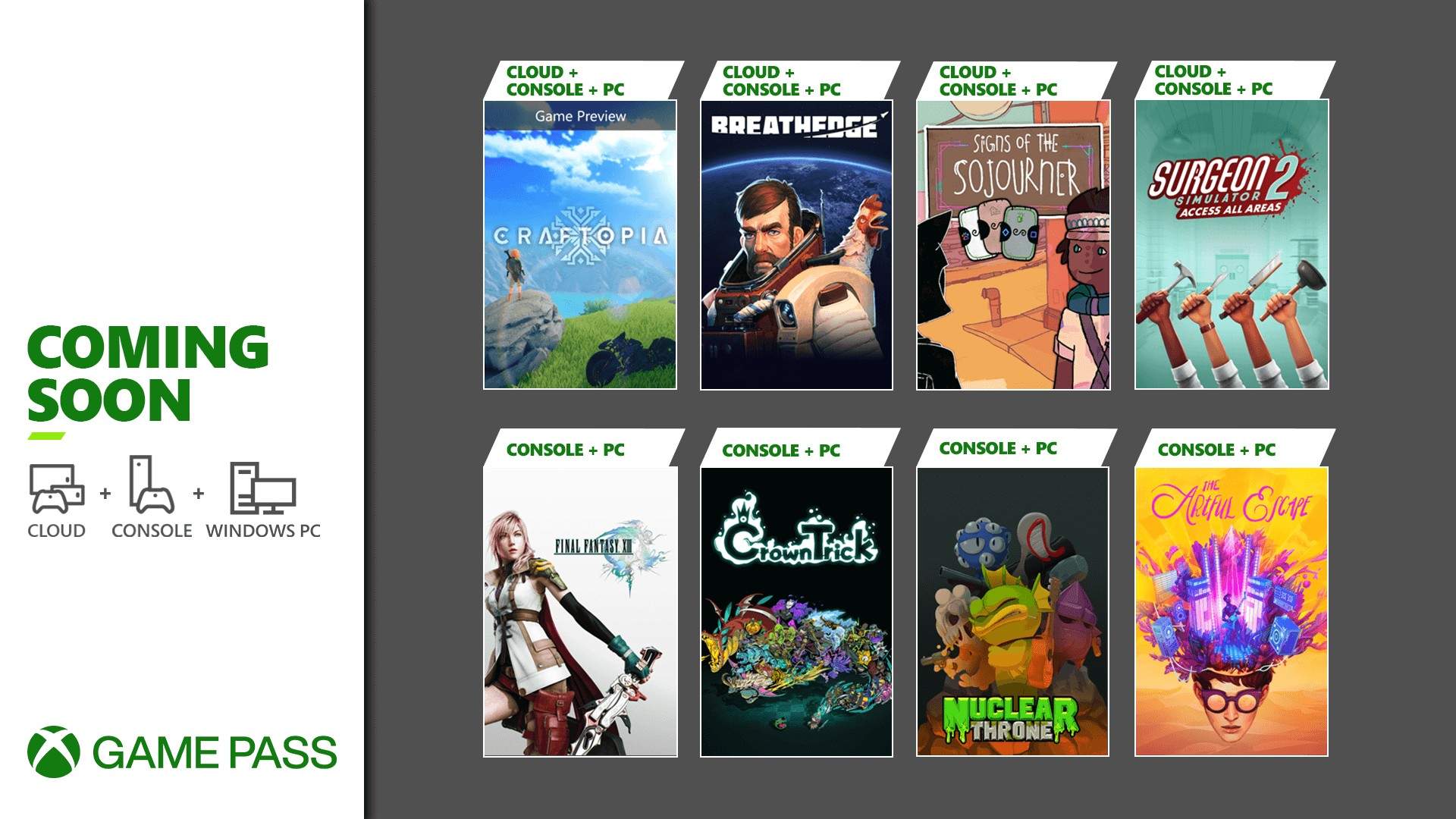 Xbox Game Pass september games 2021