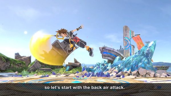 Sora moveset Smash Ultimate bair