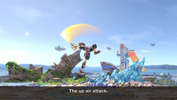 Sora moveset Smash Ultimate up air