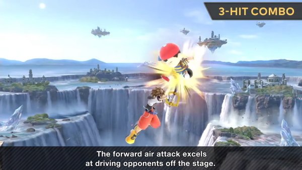 Sora moveset Smash Ultimate forward air