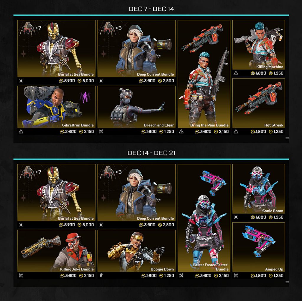 Apex Legends raiders collection event skins