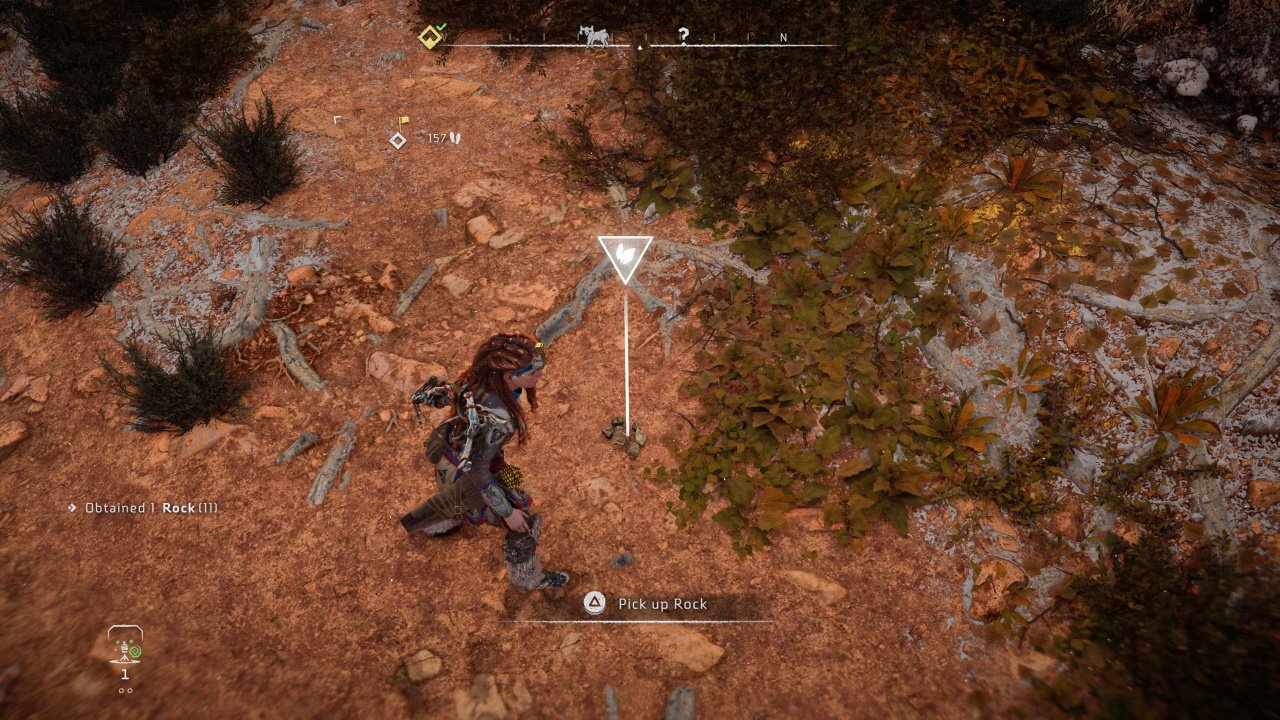 Horizon Forbidden West how to throw rock