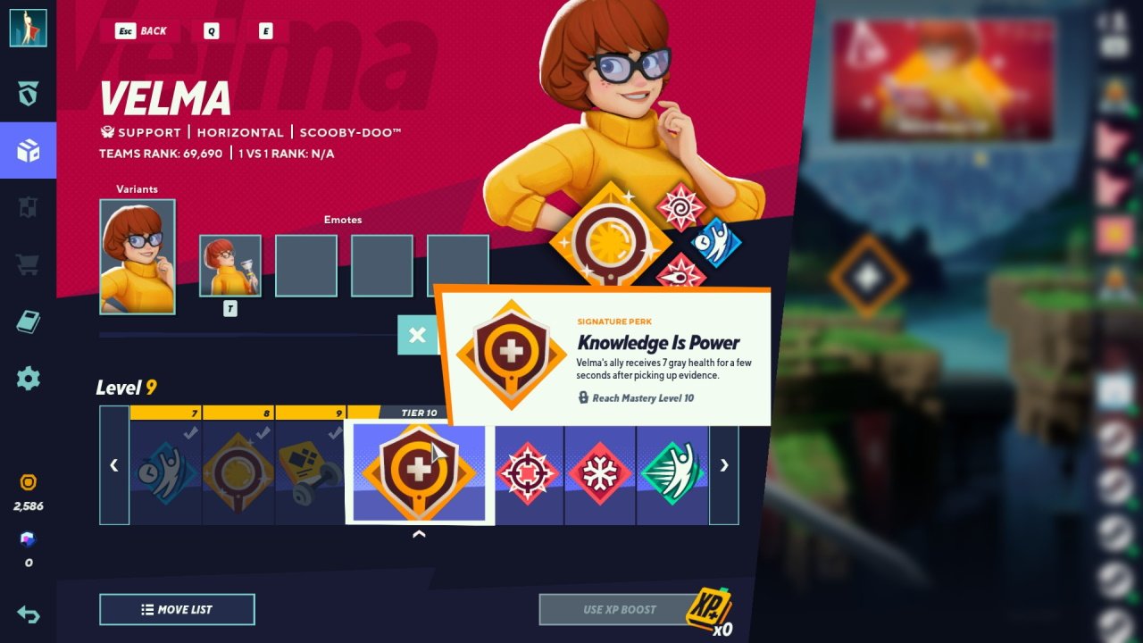 MultiVersus velma best perks guide