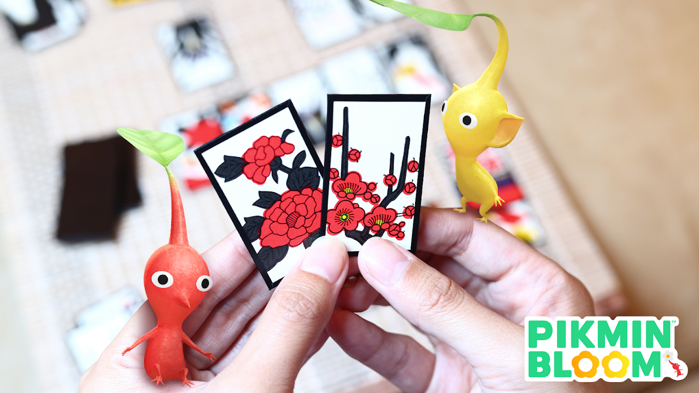 Pikmin bloom hanafuda decorations event