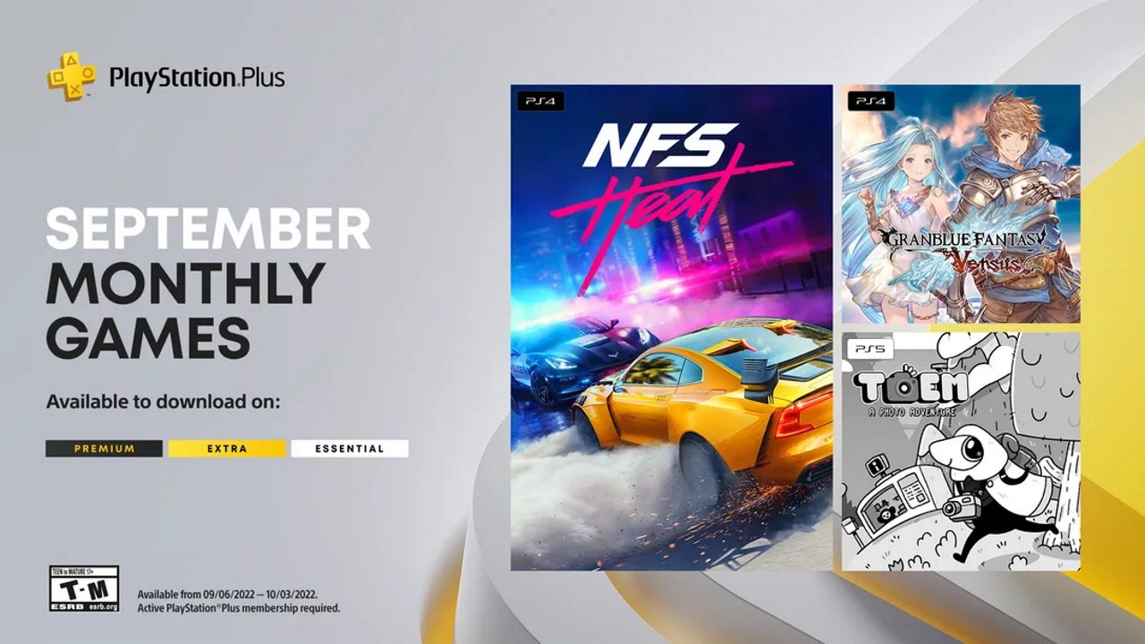 PS Plus september games 2022