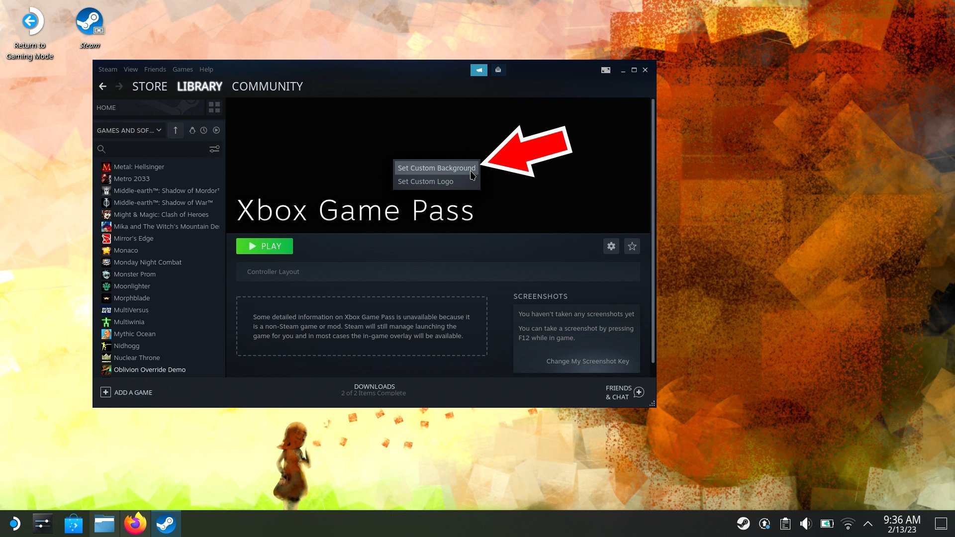 Xbox Game Pass Steam Deck guide banner