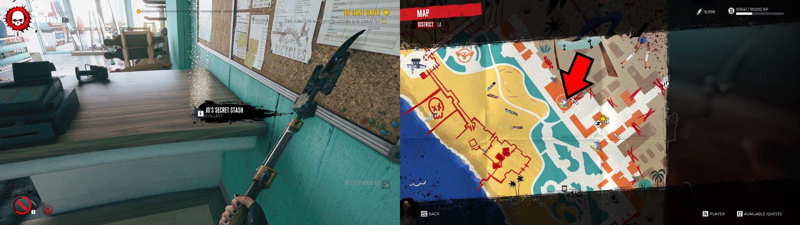 Dead Island 2 jo's rainy day stash guide location 1