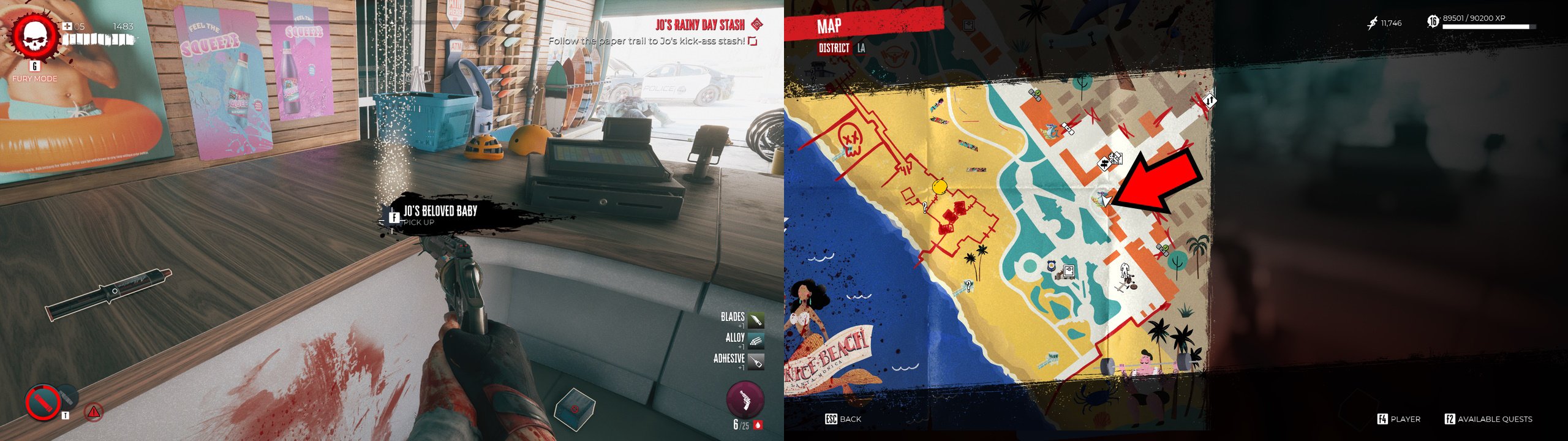 Dead Island 2 Jo's Rainy Day Stash Guide location 2